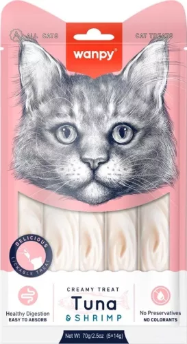 Wanpy CAT Creamy Treat- Tuna & Shrimp 70 g