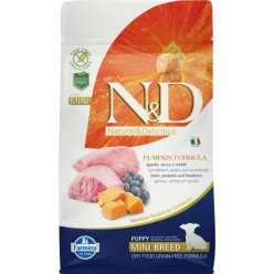   N&D Dog Grain Free bárány & áfonya sütőtökkel puppy mini 800 g