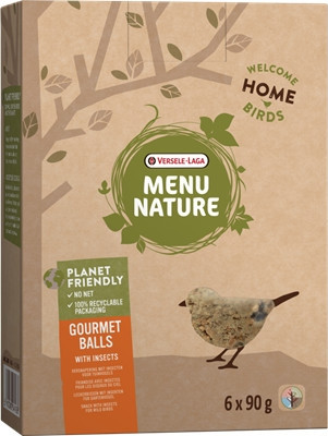 Versele Laga Menu Nature Gourmet balls with Insects 6 db - no net - faggyúgolyó háló nélkül