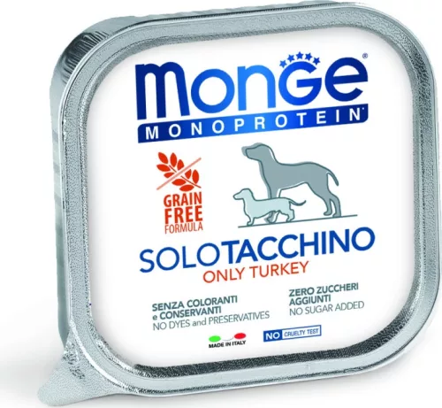 Monge Dog MONOPROTEIN Paté 100% pulyka 150 g