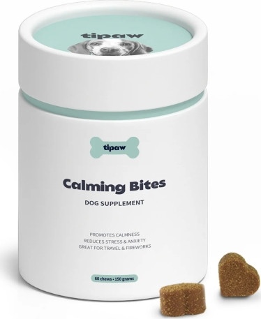 Tipaw Calming Bites - Nyugtató rágótabletta stresszes vagy hiperaktív kutyáknak - 60 db