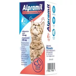   Alpramil 12 mg / 30 mg filmtabletta legalább 3 kg testtömegű macskáknak 10 x 4 db