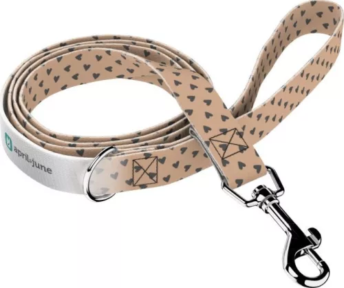 April&June Szivecskés póráz barna