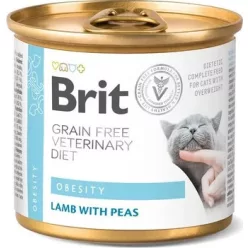 Brit GF Veterinary Diet Cat Cans Obesity 200 g KARTON - 6 db