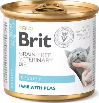 Brit GF Veterinary Diet Cat Cans Obesity 200 g KARTON - 6 db