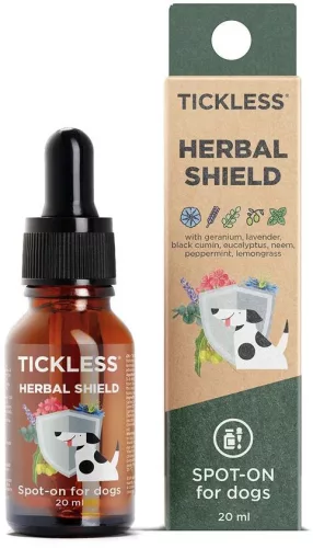 TICKLESS Herbal Shield Kullancsriasztó Spot On Kutyáknak 20 ml