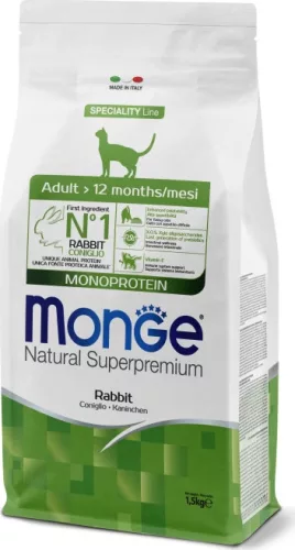 Monge Cat Speciality Line  Adult Nyúl Monoprotein 1,5 kg