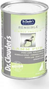 Dr.Clauder's Dog Selected Meat Sensible Lamb Pure bárányos konzerv 400 g KARTON - 6 db