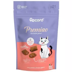   RECORD Töltött Funkcionális Jutalomfalat Macskáknak Szőrápolás Lazacos 50 g