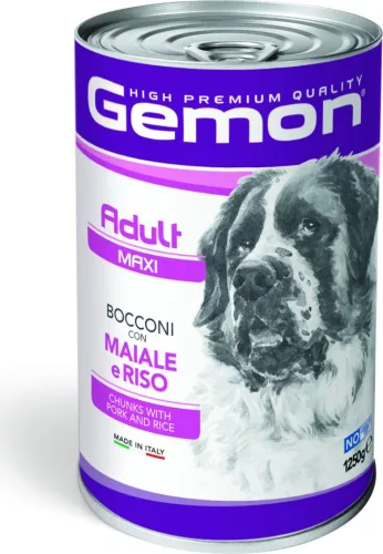 Gemon Dog konzerv Adult Maxi Sertés & Rizs 1250 g 