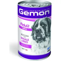   Gemon Dog konzerv Adult Maxi Sertés & Rizs 1250 g  KARTON - 12 db