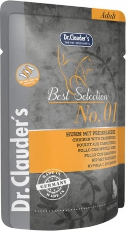 Dr.Clauder's Best Selection Cat No1 alutasak csirke tőzegáfonyával - Mono Protein 85 g