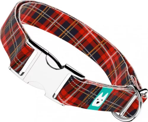 April&June Klasszikus Piros Kockás nyakörv