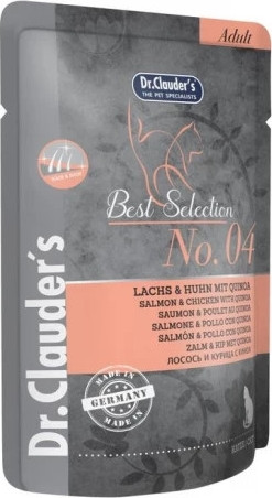 Dr.Clauder's Best Selection Cat No4 alutasak lazac & csirke quinoával - Hair & Skin 85 g