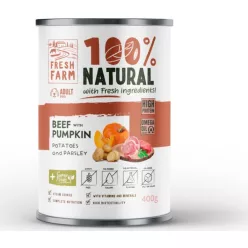  Fresh Farm Coarse pate with beef, pumpkin, potatoes & parsley 400 g