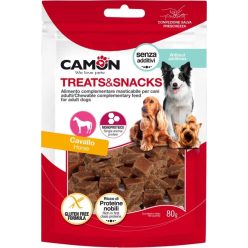 Camon snack monoprotein lovas mini kockák 80 g Camon snack monoprotein lovas mini kockák 80 g