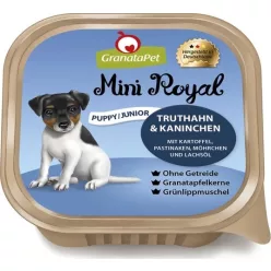   GranataPet Mini Royal Puppy/Junior pulyka és nyúl 150 g 11 db