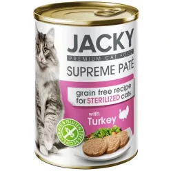 Jacky steril macska konzerv pástétom pulyka 400 g