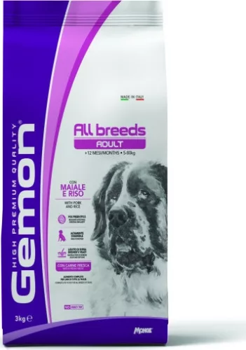 Gemon Dog Adult Sertés-rizs 3 kg 
