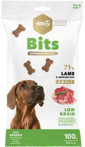 Amity Hypoallergen Bits Lamb-Serrano Ham Jutalomfalat 100 g
