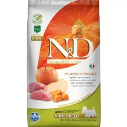   N&D Dog Grain Free vaddisznó & alma sütőtökkel adult mini 2,5 kg