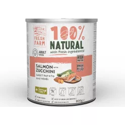   Fresh Farm Coarse pate with salmon, zucchini, sweet potatoe & herbs 800 g