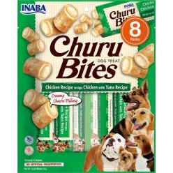 Inaba Dog Churu Bites - csirke, tonhal 8 x 12 g