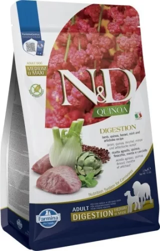N&D Quinoa Dog Digestion bárány & édeskömény Adult medium & maxi 2,5 kg