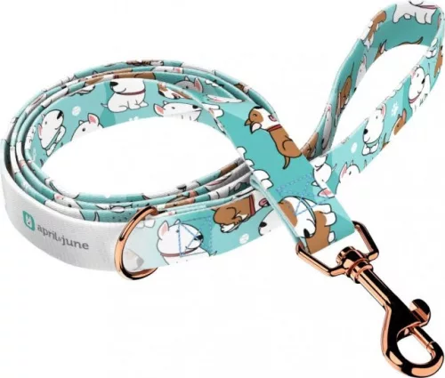 April&June Bullterrier kék póráz