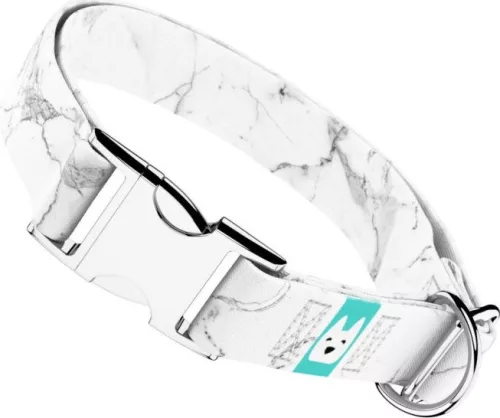 April&June fehér márvány mintás nyakörv