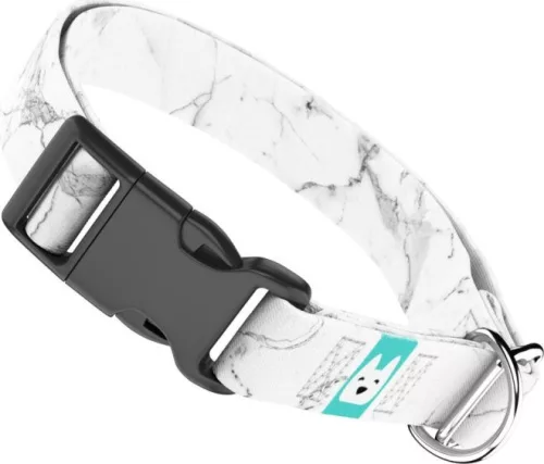 April&June fehér márvány mintás nyakörv