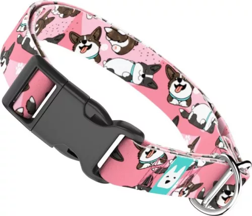 April&June Cardigan Welsh Corgi rózsaszín nyakörv