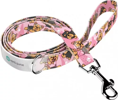 April&June Yorkie rózsaszín póráz