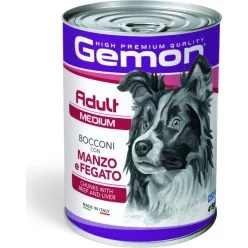   Gemon Dog konzerv Adult Medium Marha & Máj 415 g  KARTON - 24 db