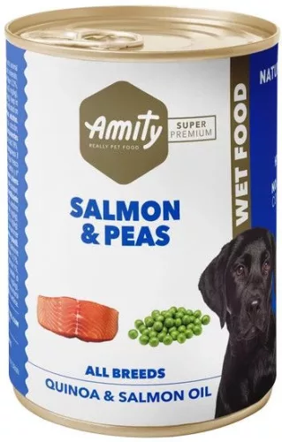 Amity Hypoallergen Salmon-Peas Kutya Konzerv 400 g