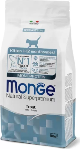 Monge Cat Speciality Line Pisztráng Monoprotein 400 g