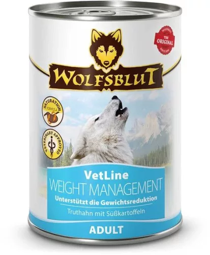 Wolfsblut VetLine Weight Management Pulykahús Konzerv nedves kutyatáp 395 g