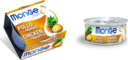Monge Cat Fruit Csirke & ananász 80 g  KARTON - 4 db