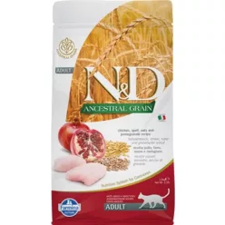   N&D Cat Ancestral Grain csirke, tönköly, zab & gránátalma adult 1,5 kg