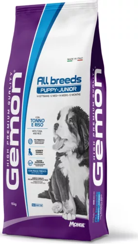 Gemon Dog Puppy & Junior Tonhal-rizs 15 kg 