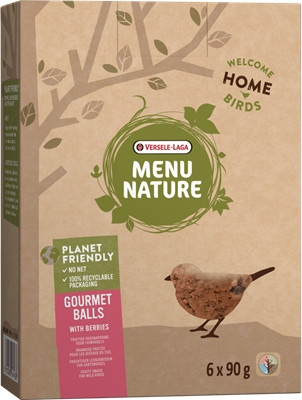 Versele Laga Menu Nature Gourmet balls with Berries 6 db - no net - faggyúgolyó háló nélkül