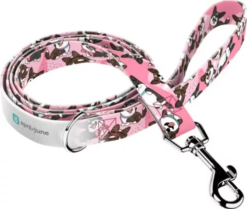 April&June Cardigan Welsh Corgi rózsaszín póráz