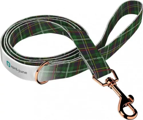 April&June Klasszikus Zöld Kockás póráz