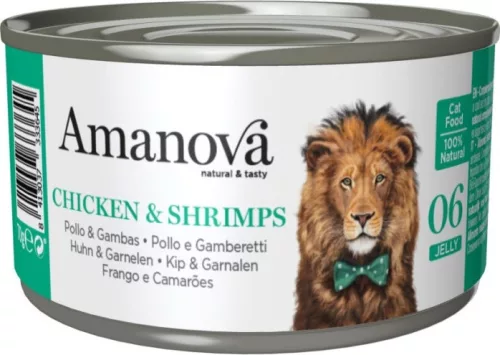 AmaNova Cat P06 Canned Chicken & Shrimps Jelly 70 g