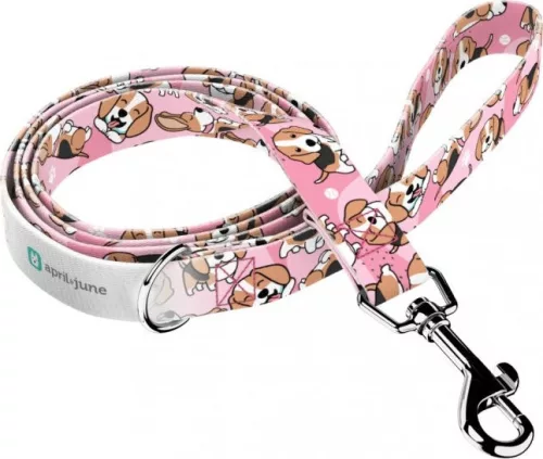 April&June Beagle rózsaszín póráz