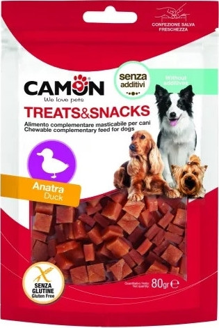 Camon snack kacsás kockák 80g 