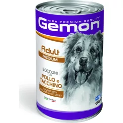 Gemon Dog konzerv Adult Medium Csirke & Pulyka 1250 g 