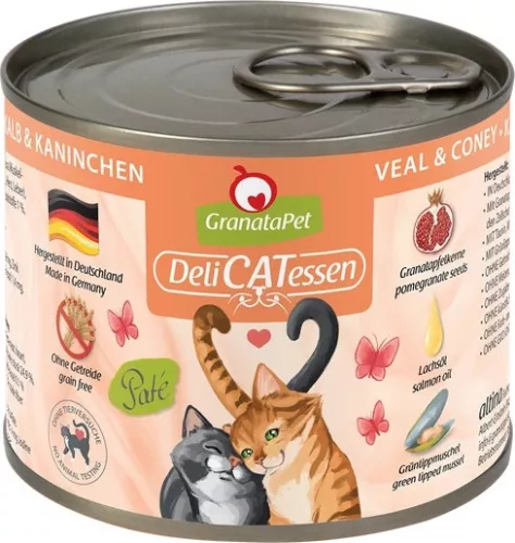 GranataPet Delicatessen konzerv borjú és nyúl 400 g