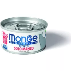 Monge Cat MONOPROTEIN 100% marha 80 g  KARTON - 4 db