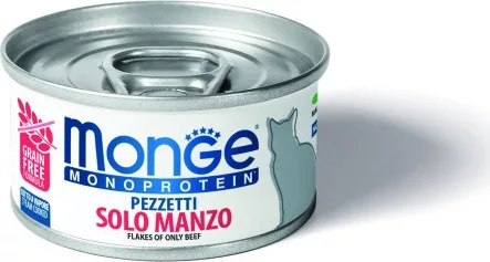 Monge Cat MONOPROTEIN 100% marha 80 g  KARTON - 4 db